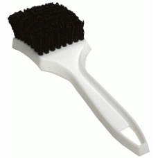 BLACK NYLON CARPET BRUSH (WHITE HANDLE) #85-634