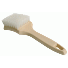 WHITE NYLON CARPET BRUSH (TAN HANDLE) #85-639